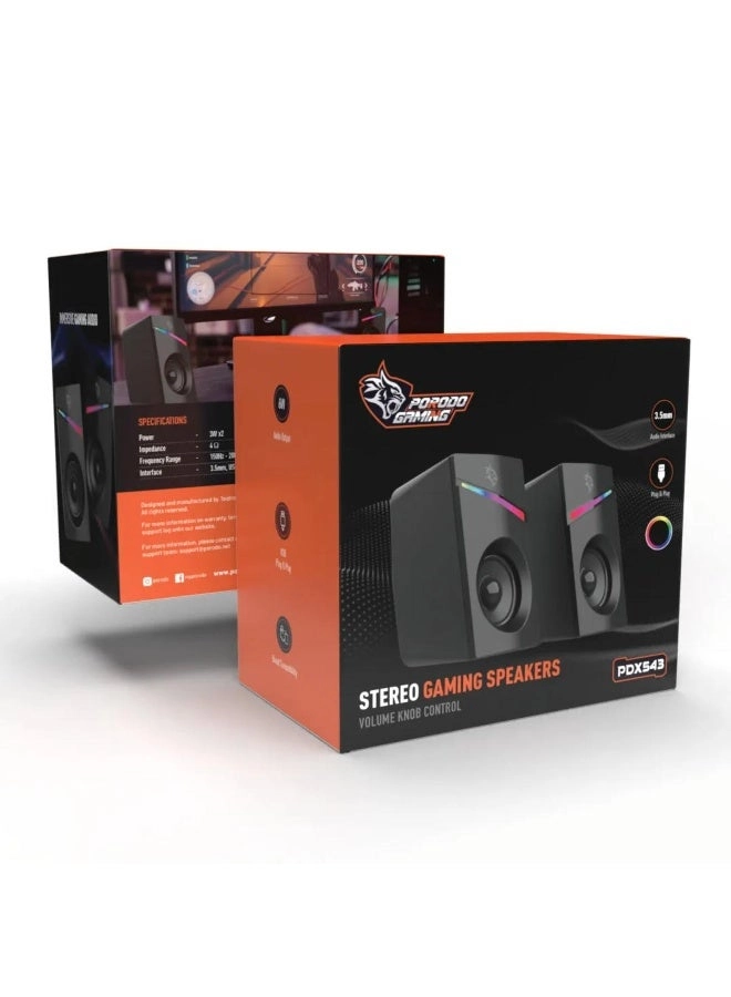 Gaming Stereo Speakers - 6W