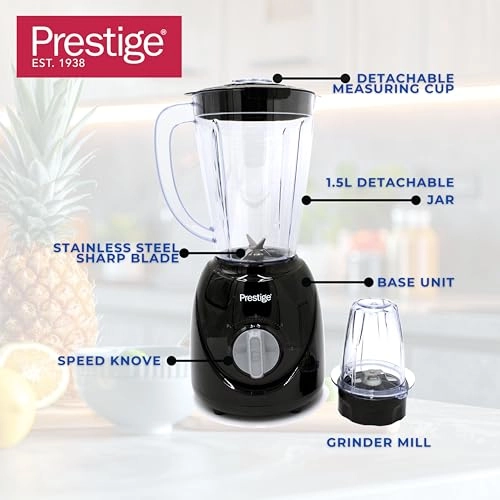 PR81529 - Detachable jar, Stainless steel blade, 2-speed with pulse