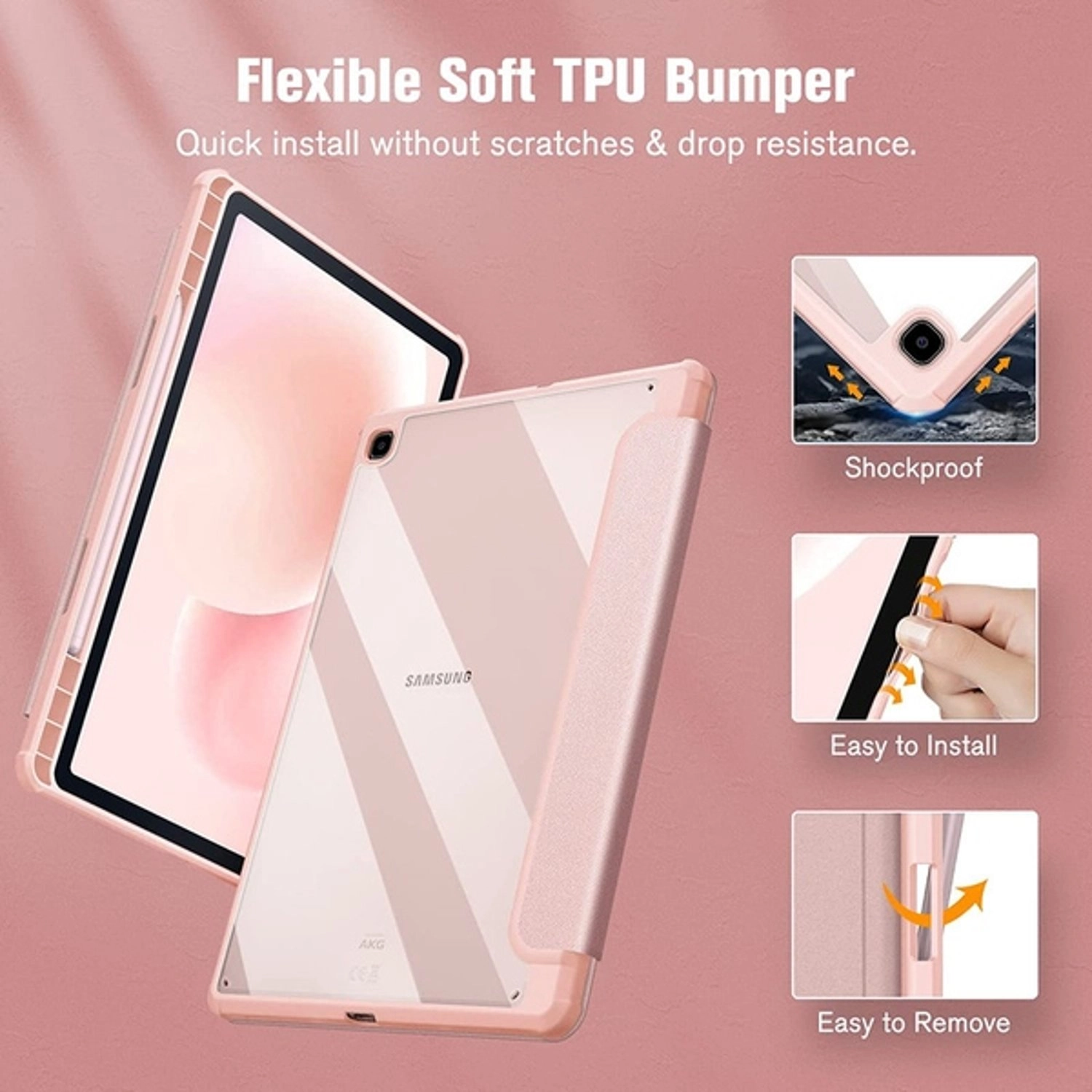 Case with Screen Protector for Galaxy Tab S