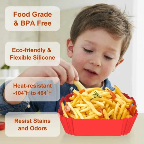 Air Fryer Liners - Silicone 2 Pack