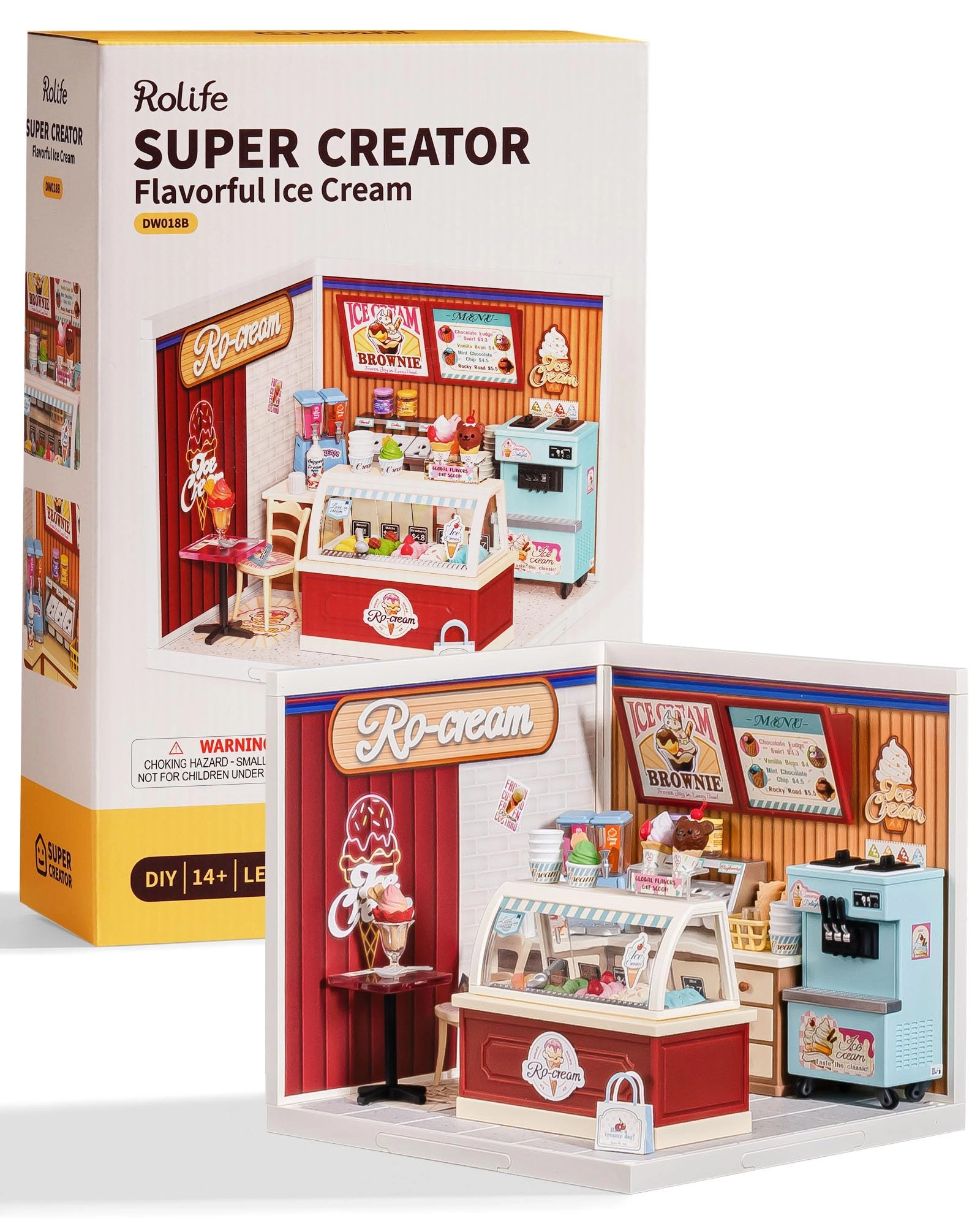 DIY Miniature Dollhouse Kit - Ice Cream Store 124 scale