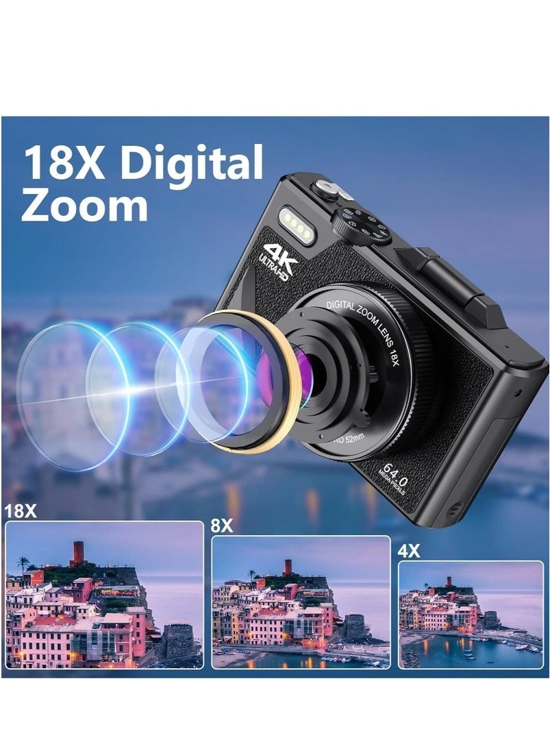 5K 80MP - Dual-screen 18x digital zoom