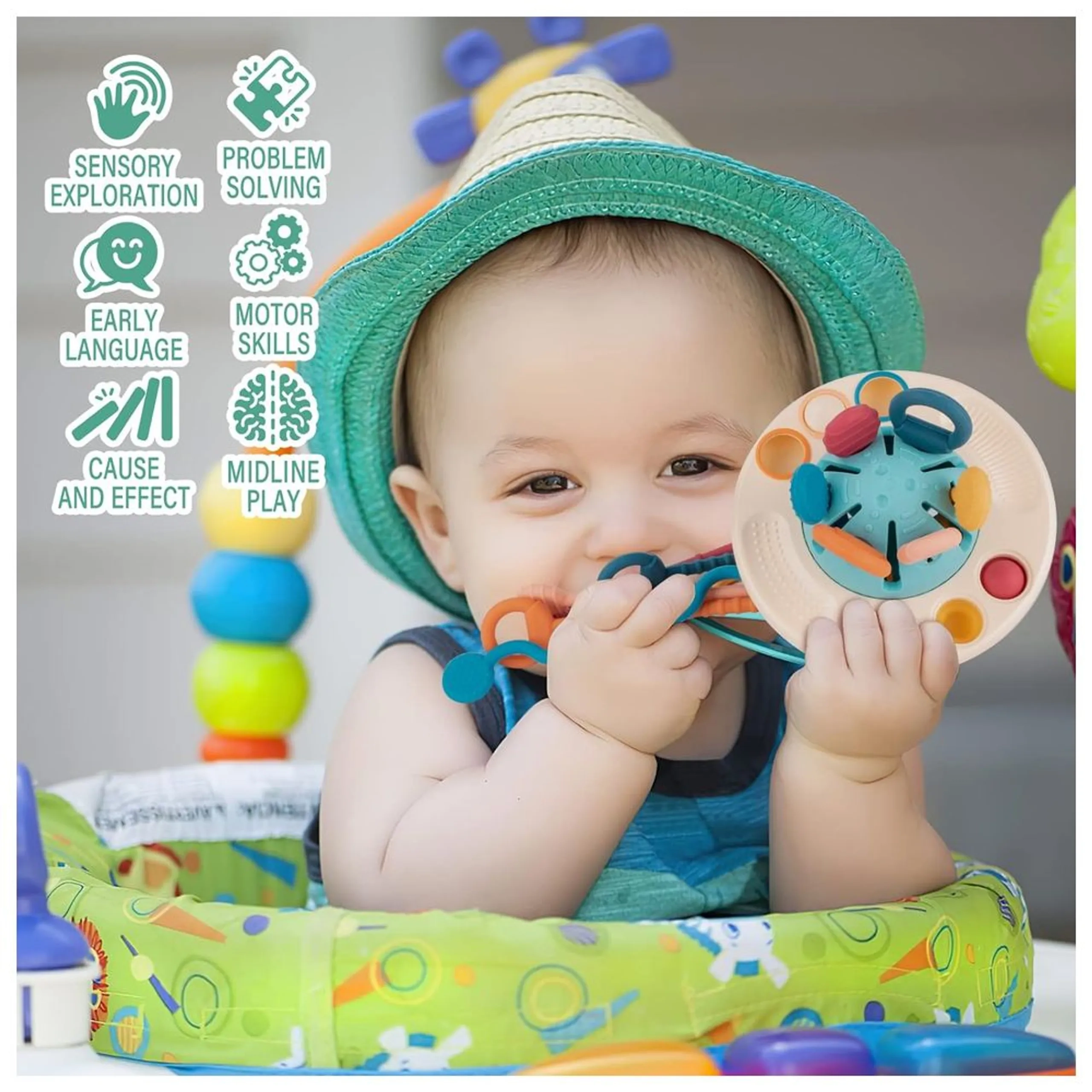 Sensory Montessori Baby Silicone Toy