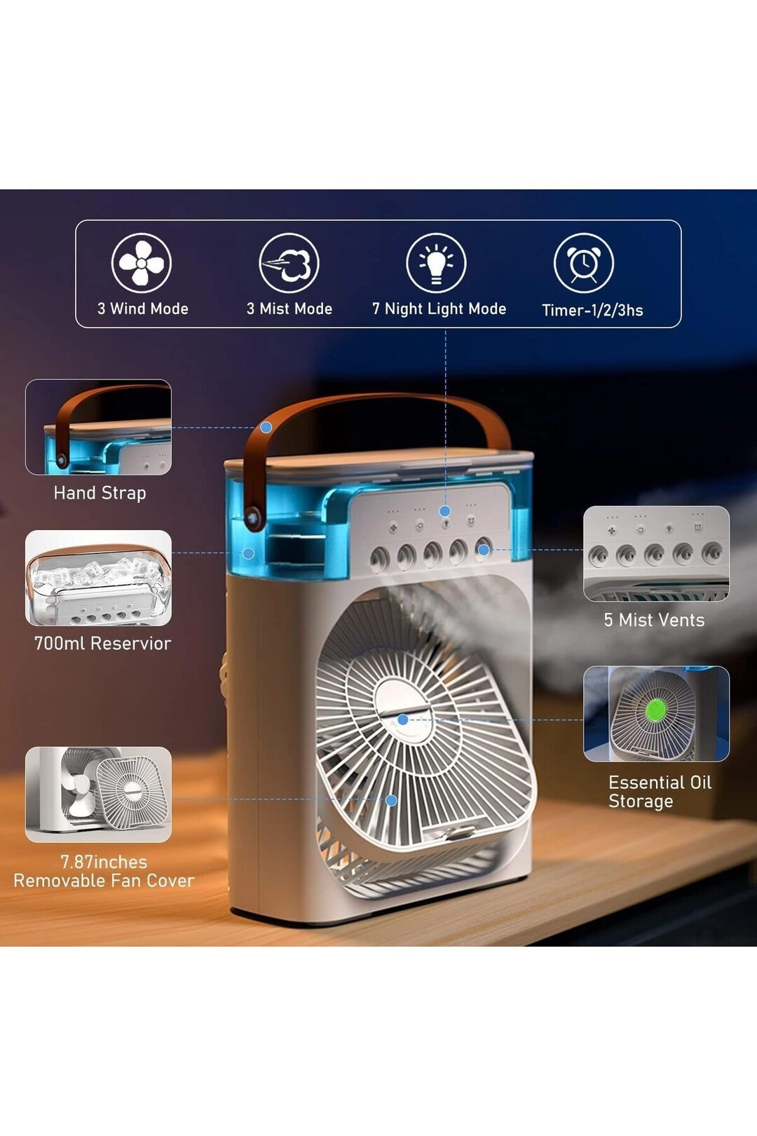 Mini Air Conditioner - 700ml