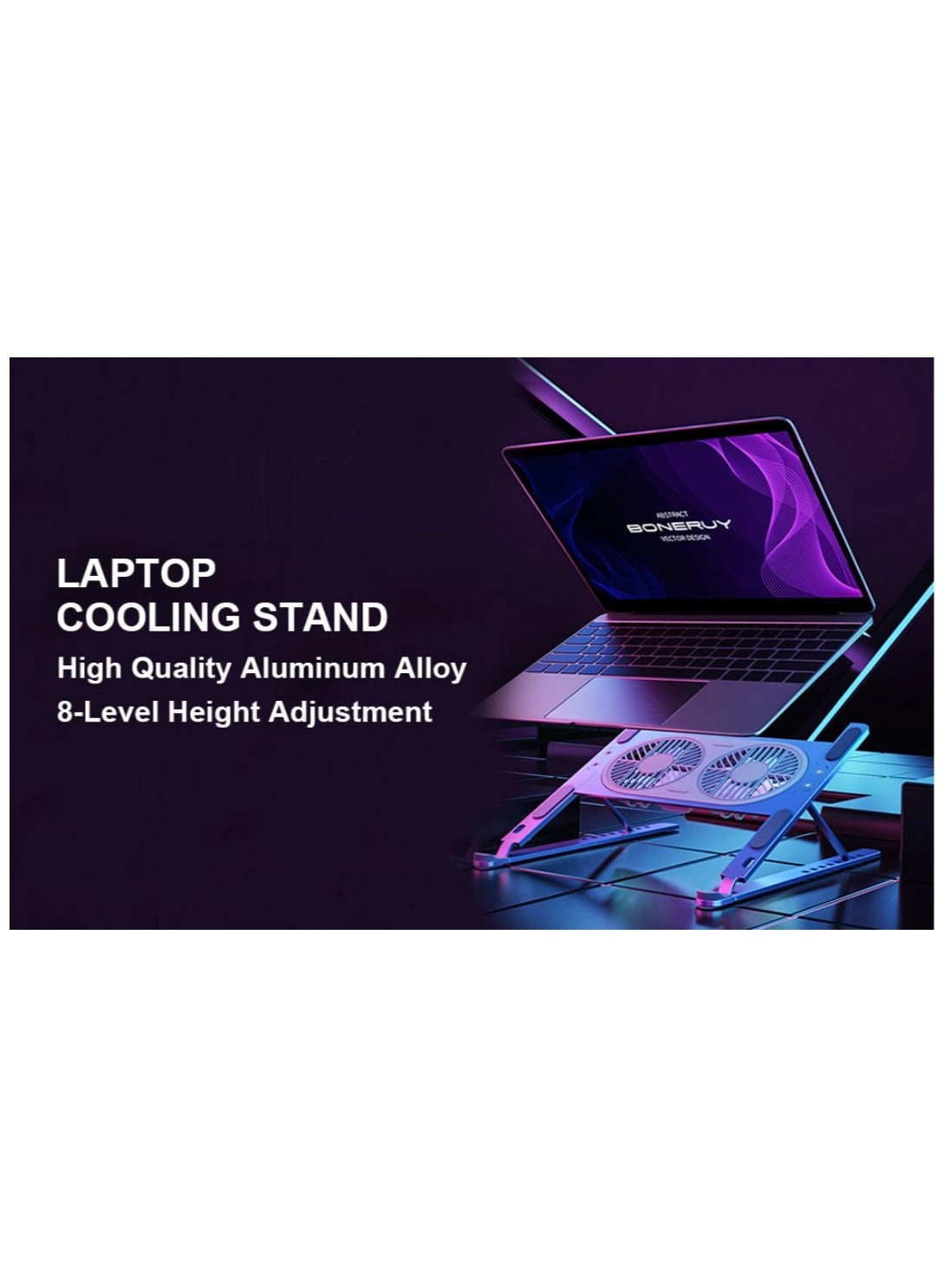 Laptop Cooling Table - Double fans
