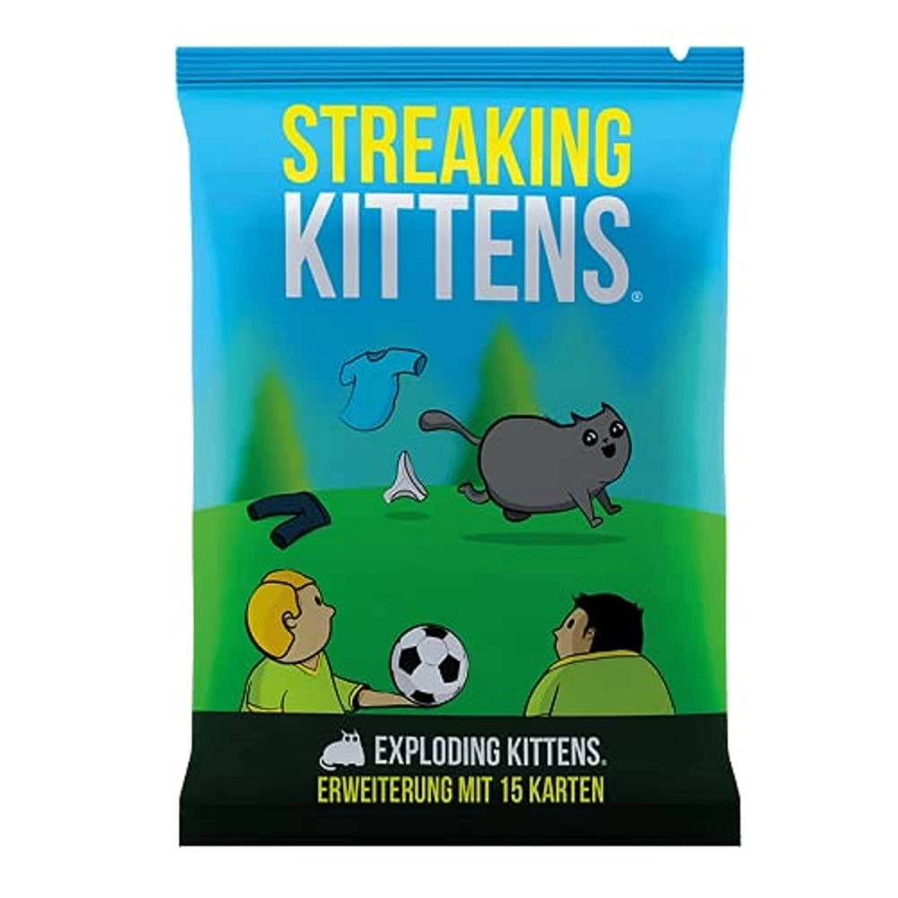Asmodee Exploding Kittens: Streaking Kittens - Card Game (German)