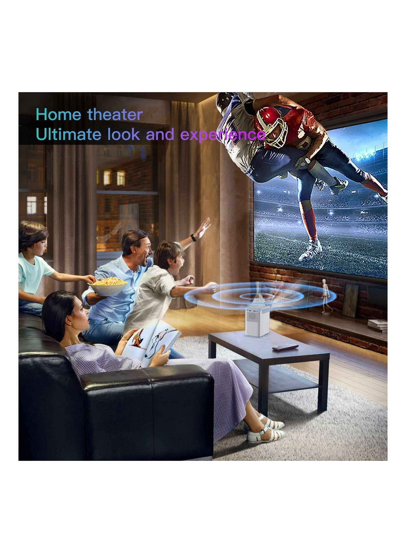 Mini Projector Android WiFi Bluetooth Remote