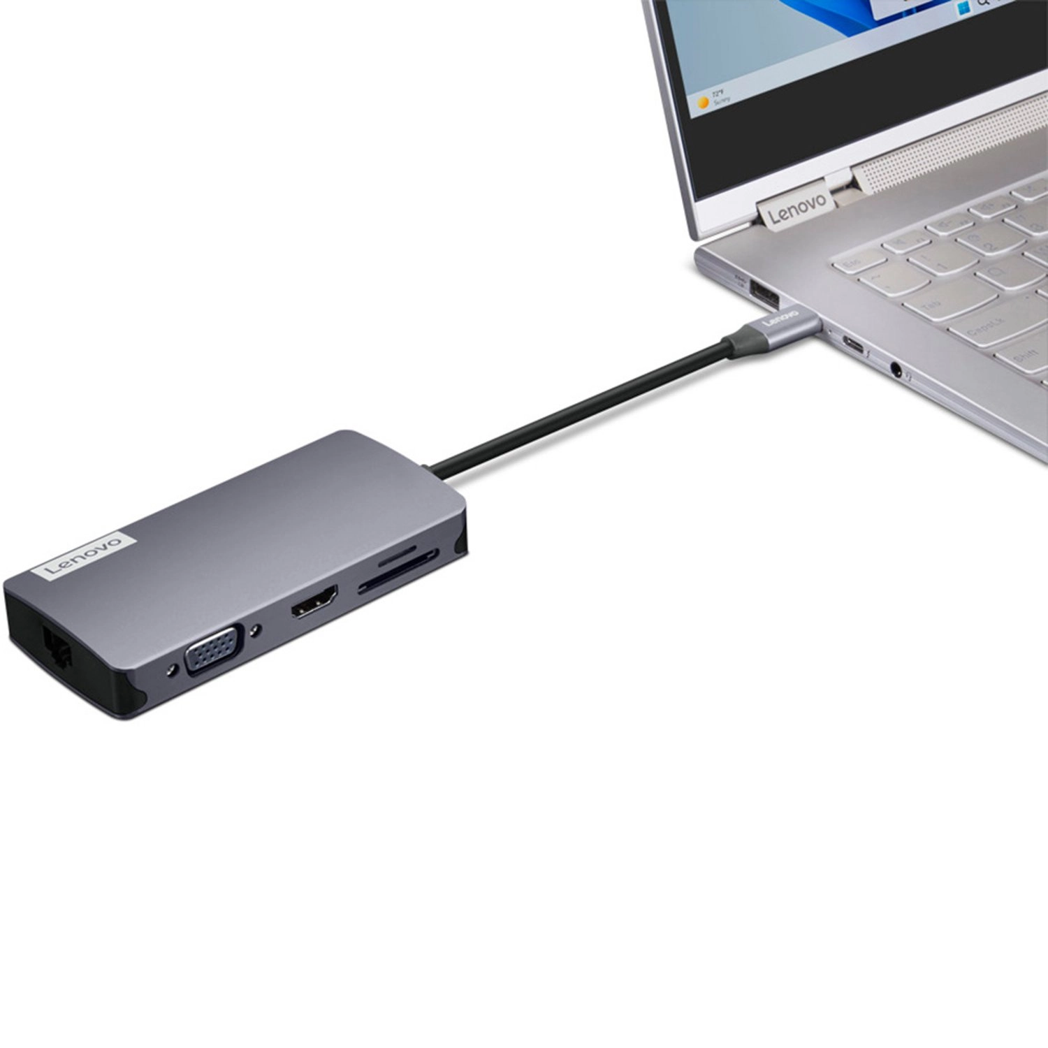 9-in-1 Travel Dock Hub - USB-C Universal compatible with USB-C devices with DP alt-mode