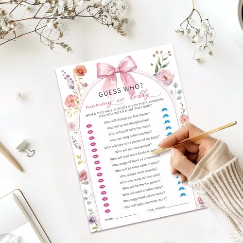 Guess Who Mommy or Daddy Game - Adult 30