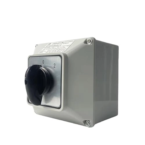 Changeover Cam Hands Rotary Switch - 63A 2 Pole 8 Terminals IP65