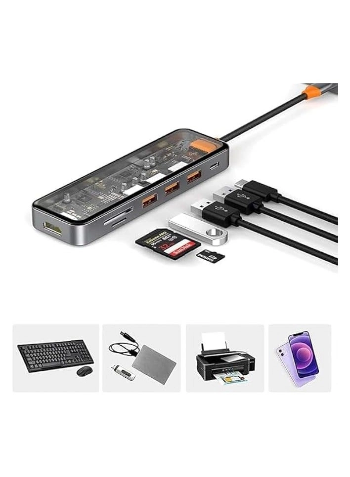 USB C Hub - Gigabit Ethernet Wireless Charging 4K HDMI