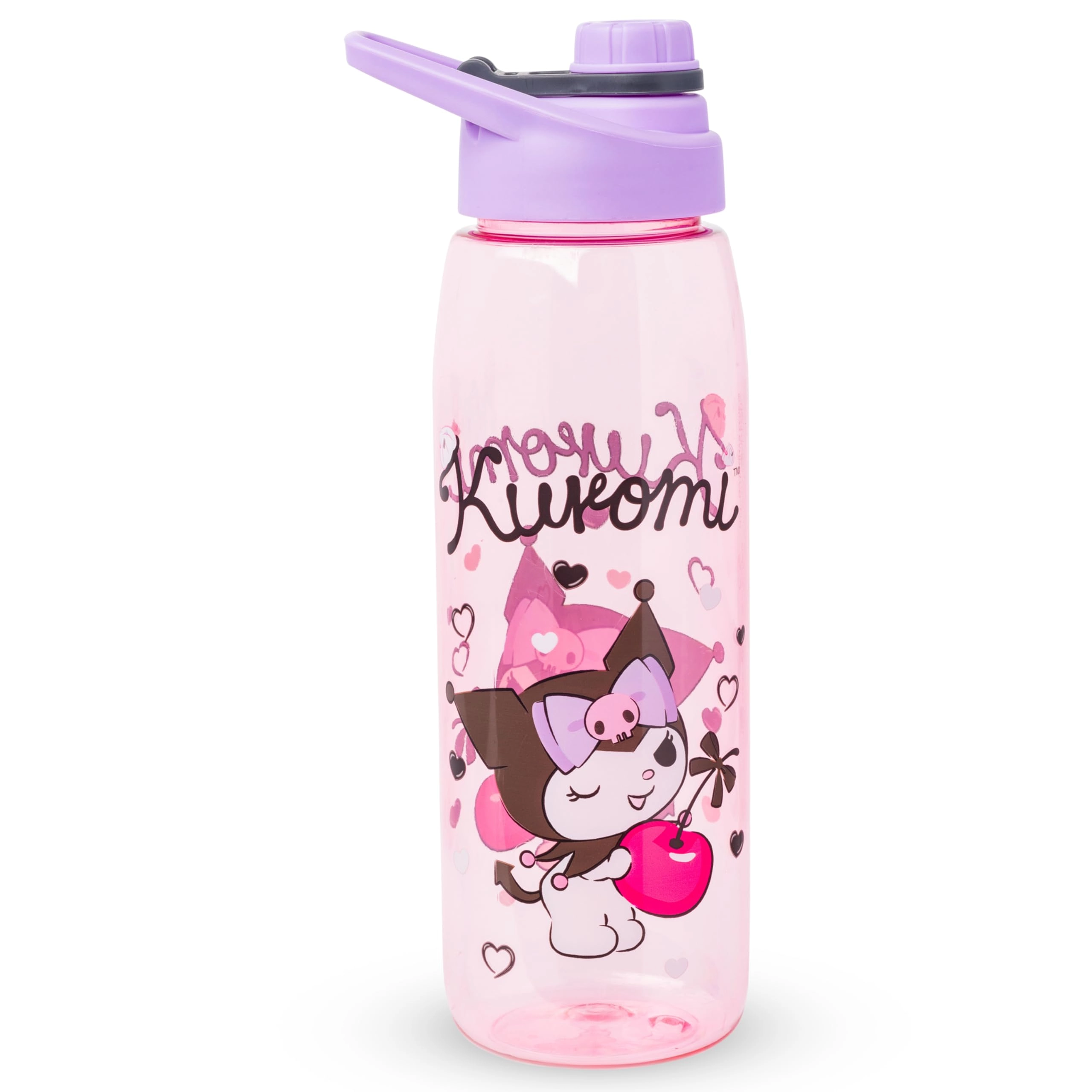 Silver Buffalo Sanrio Kuromi Water Bottle - Screw-On Lid 800 ml