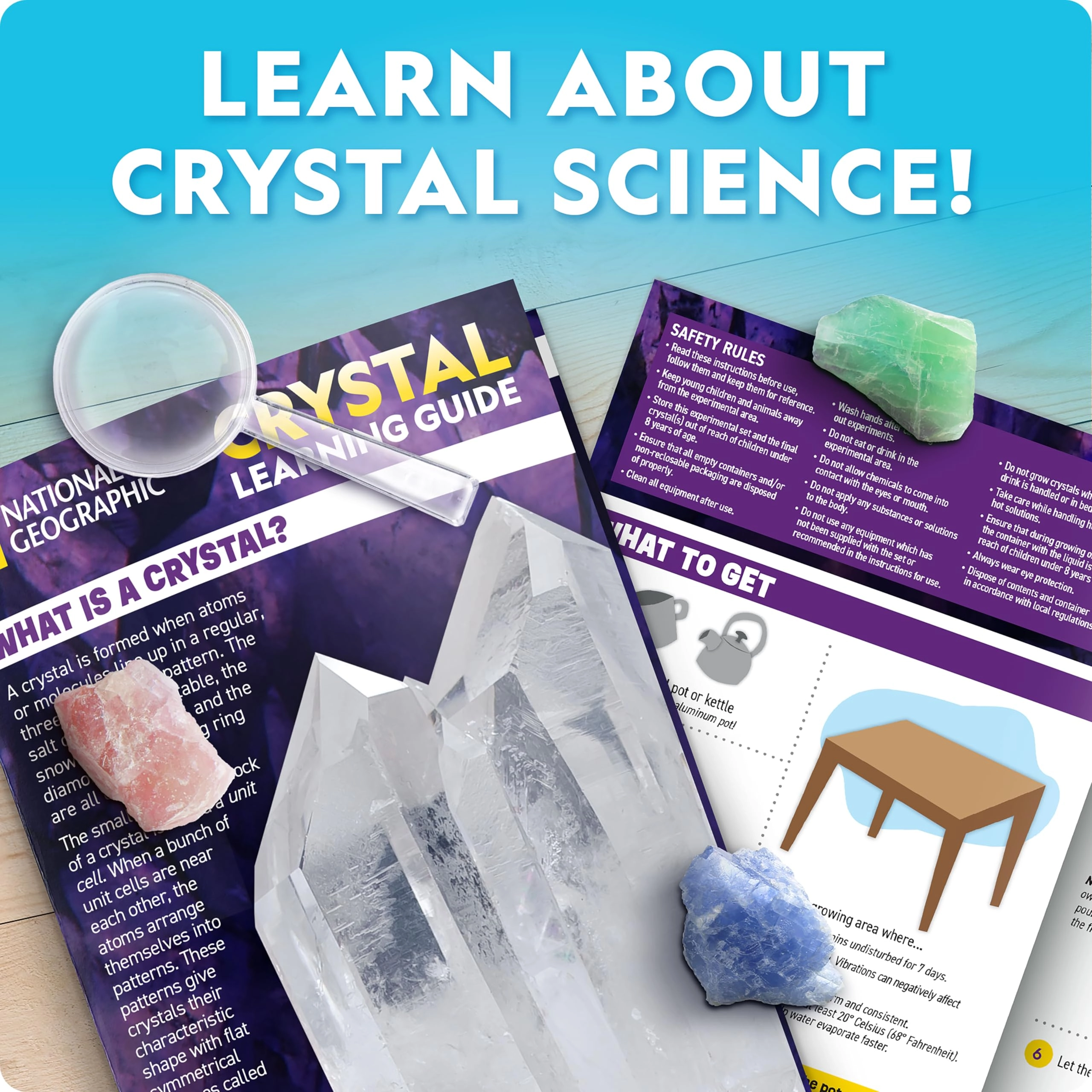 Mega Crystal Growing Kit STEM - 8 years+