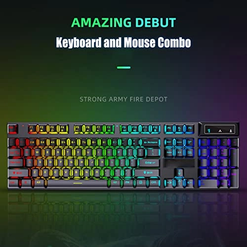 Gaming Keyboard and Mouse Combo - Wireless