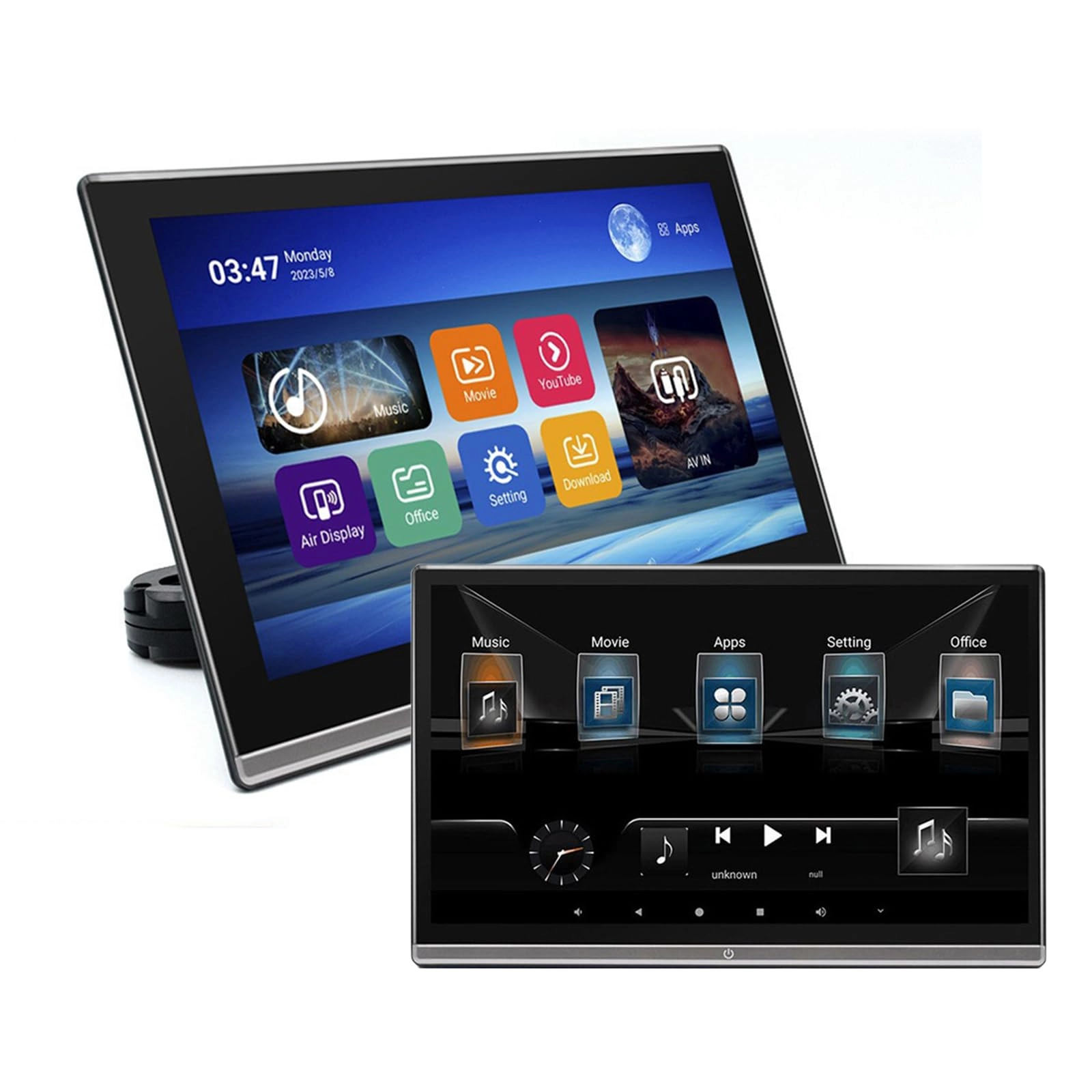 Car Headrest Video Player - 13.3 Inches