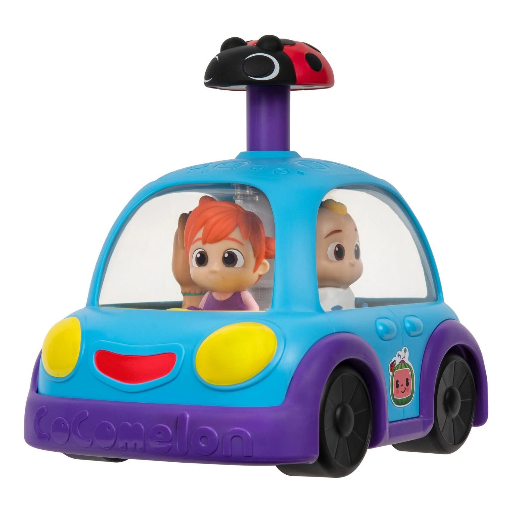 Jazwares Cocomelon Switch Push and Sing Family Car Toy - 1-4 Years