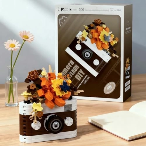 Orange Flowers Camera Building Sets (7442)