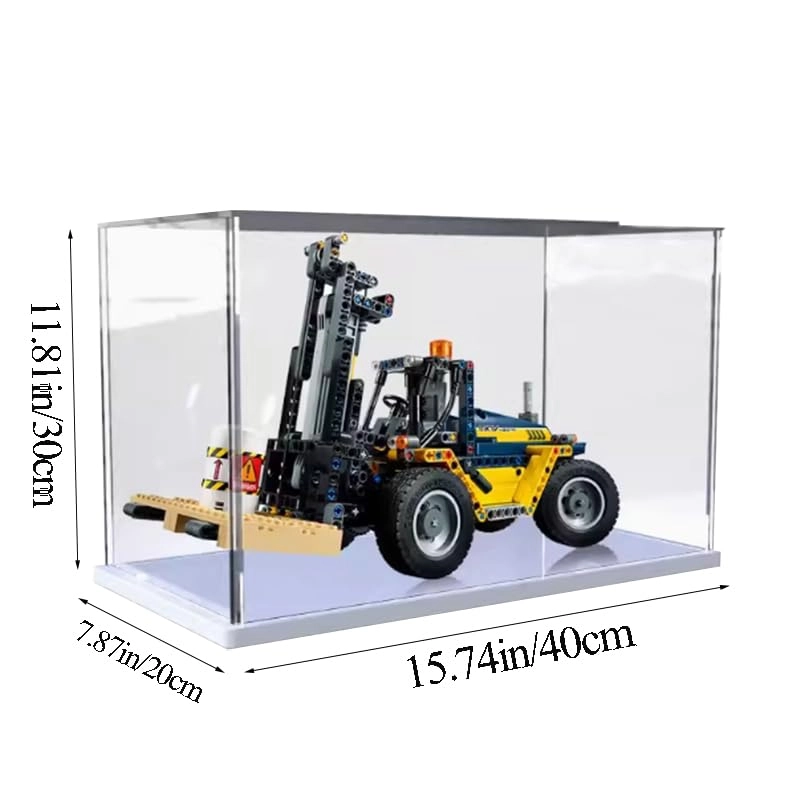 Acrylic Display Case - Fits 42079 15.74x7.87x11.81in White Bottom