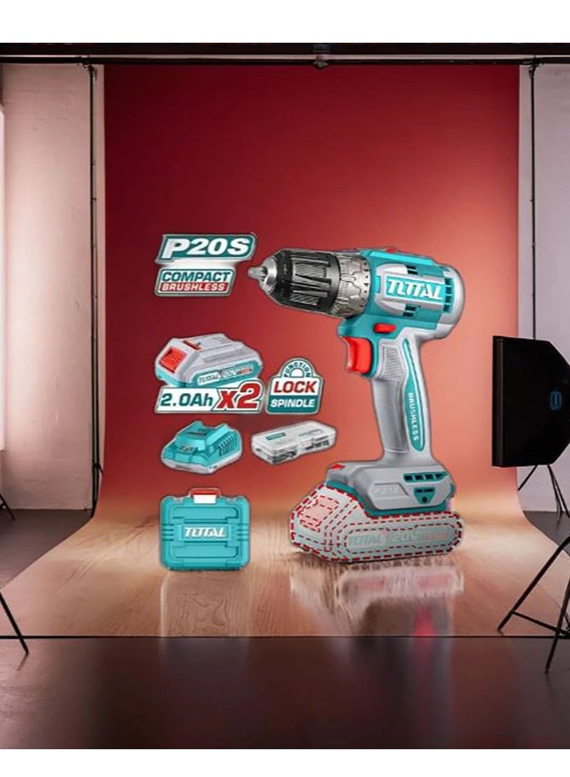 Brushless Cordless Drill - 2.0Ah 20V