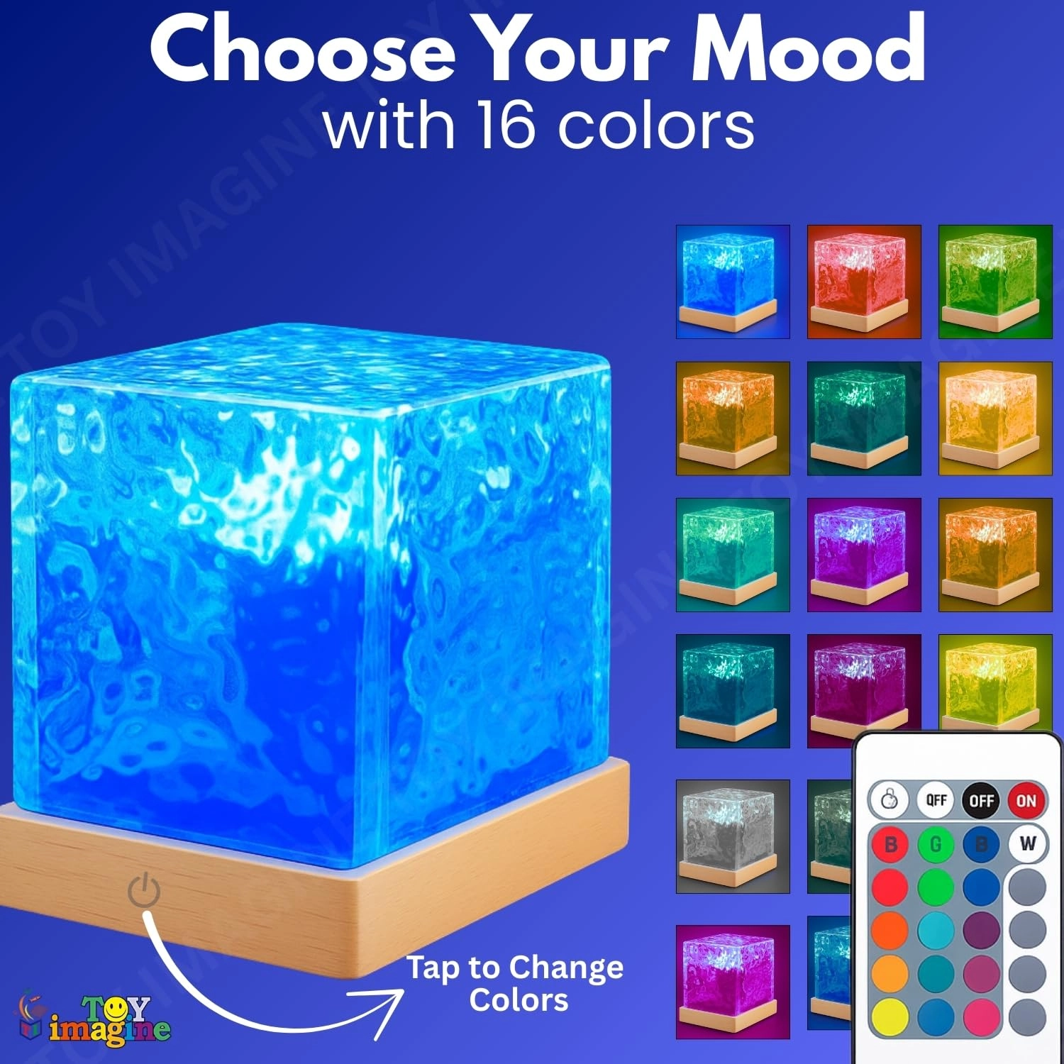 Ocean Wave Night Light - USB Charging Cable Multicolor