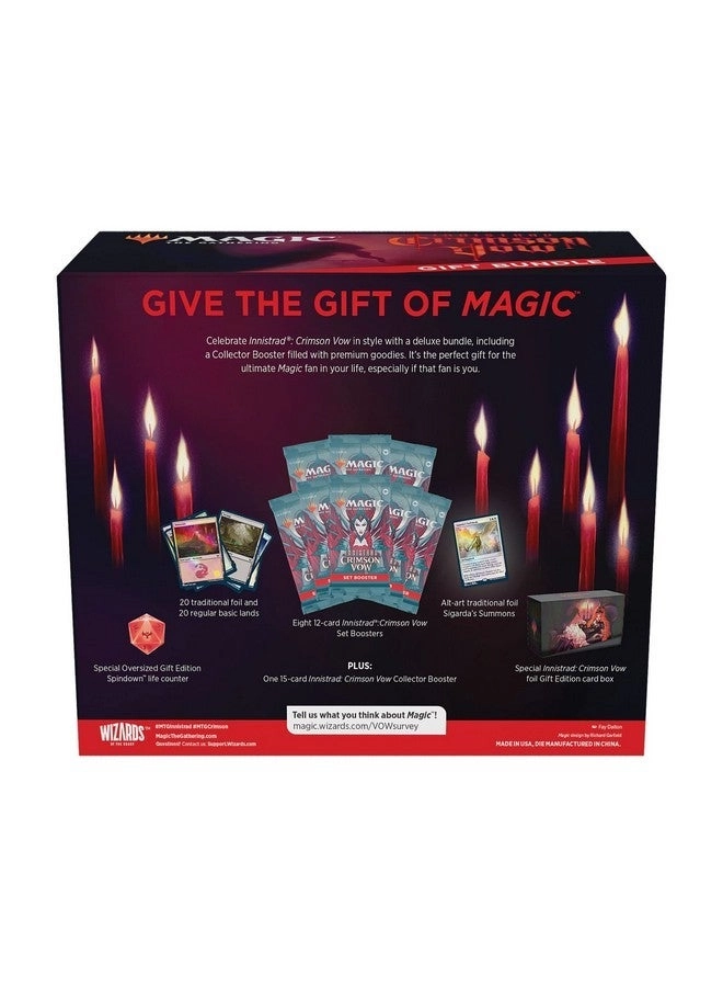 Innistrad: Crimson Vow Set Booster - 8pcs + Innistrad: Crimson Vow Collector Booster - 1pcs + Innistrad: Crimson Vow Accessories - 40pcs