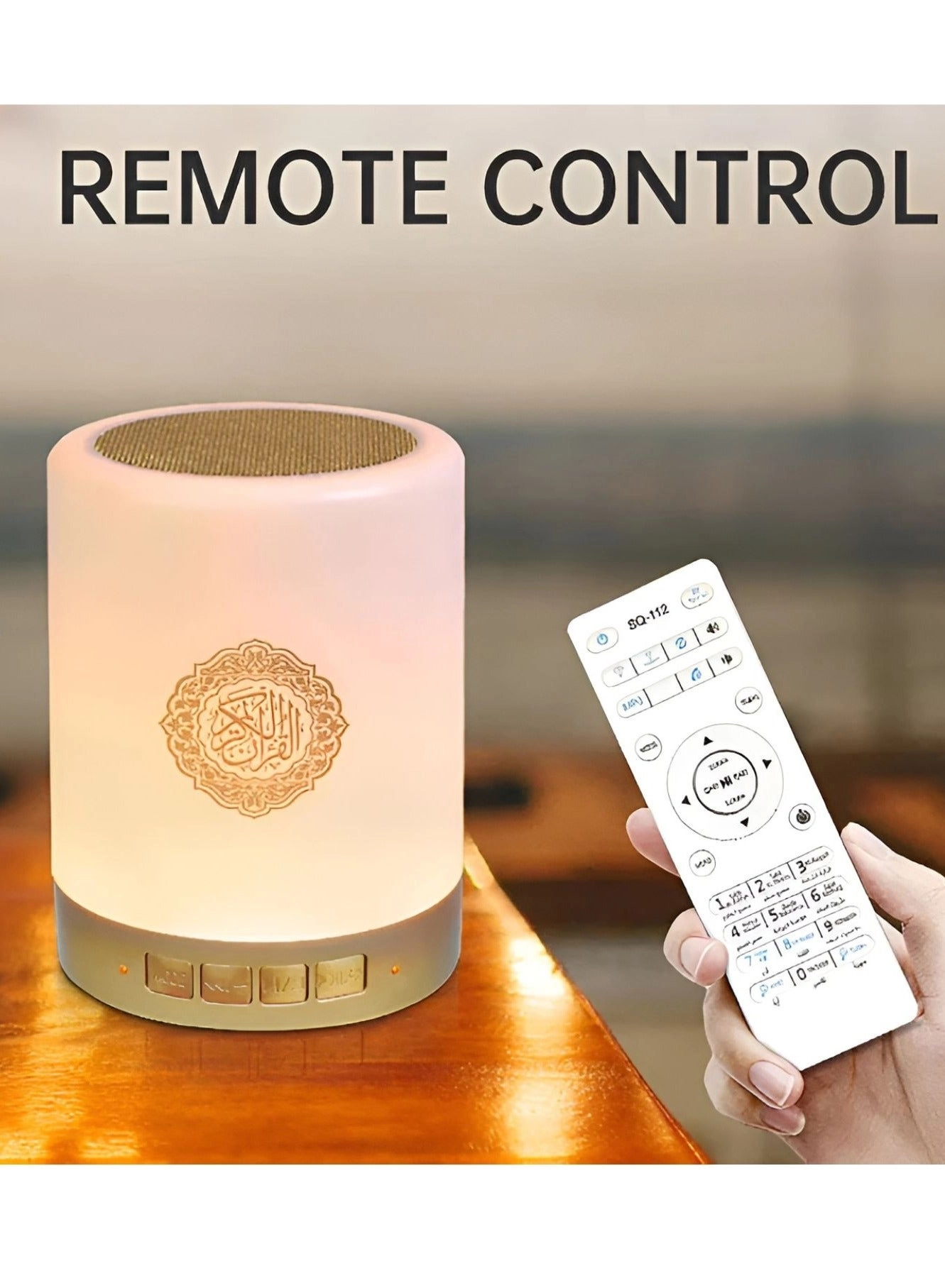SQ-112 - Quran Speaker Warm white Bluetooth