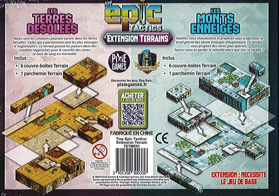 Tiny Epic Tactics + Terrains - Expansion + Decaps (French)