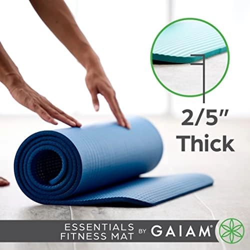 Essentials Thick Yoga Mat - NBR foam 2/5 Inch