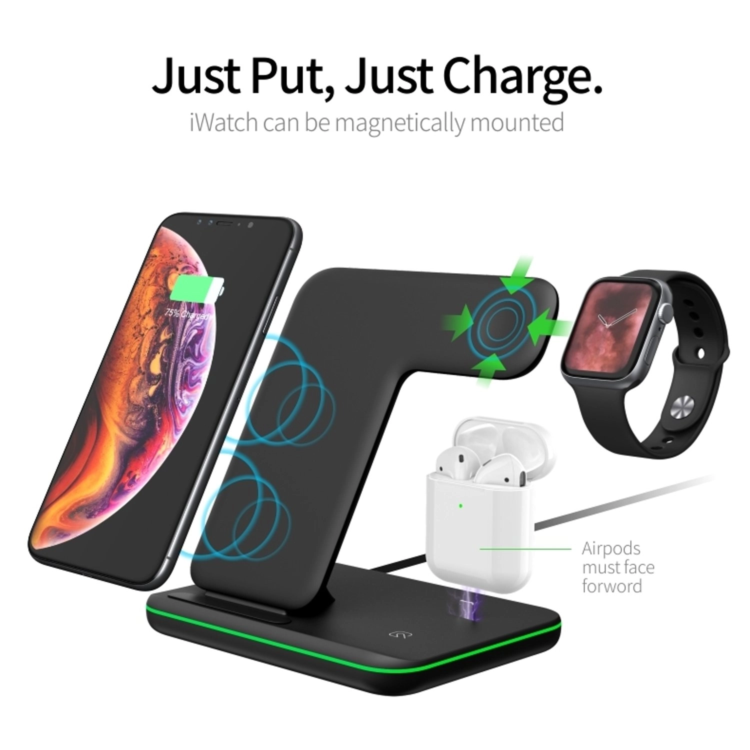 3 In 1 Wireless Charging Dock Station