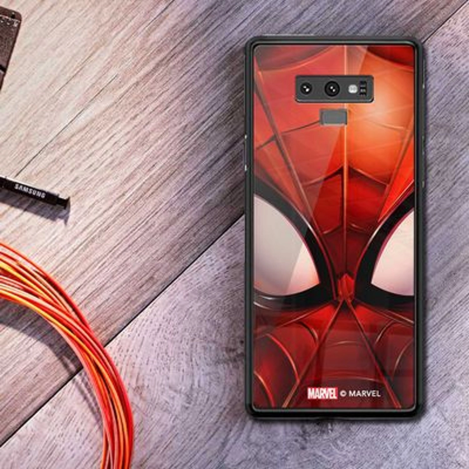 Spider-Man Mask Back Case for Galaxy Note 9