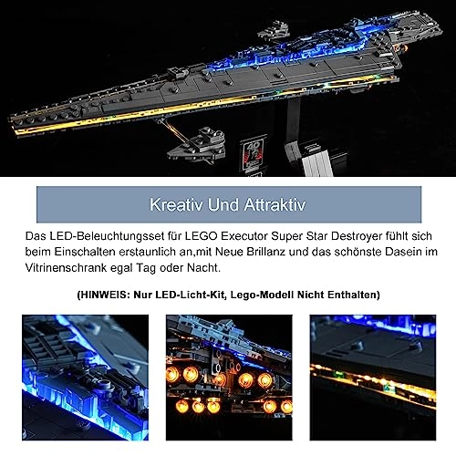 LED Light Set for LEGO Executor Super Star Destroyer 75356 - Copper S'tar Wars 5V