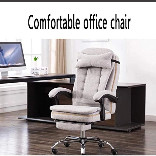 Desk Chair - PU Leather Brown High Back