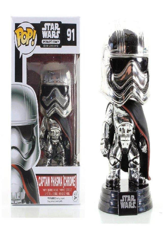 Captain Phasma - Star Wars - Chrome POP! Smugglers Bounty Exclusive 91 (TWM1)
