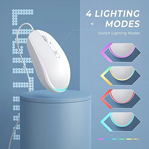 Wired LED RGB Backlit Mouse - USB