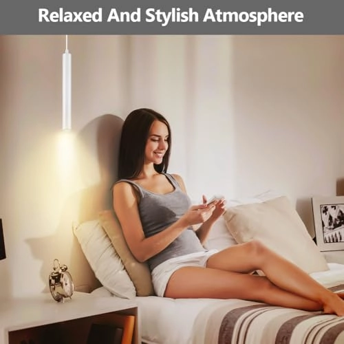 LED Cylinder Pendant Light - 200cm