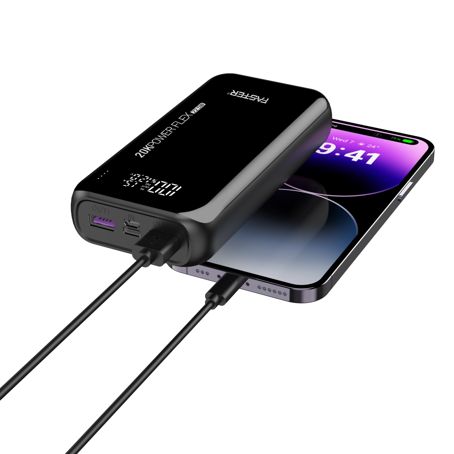 PF20K - 20,000mAh 22.5W 2 USB-A 1 USB-C