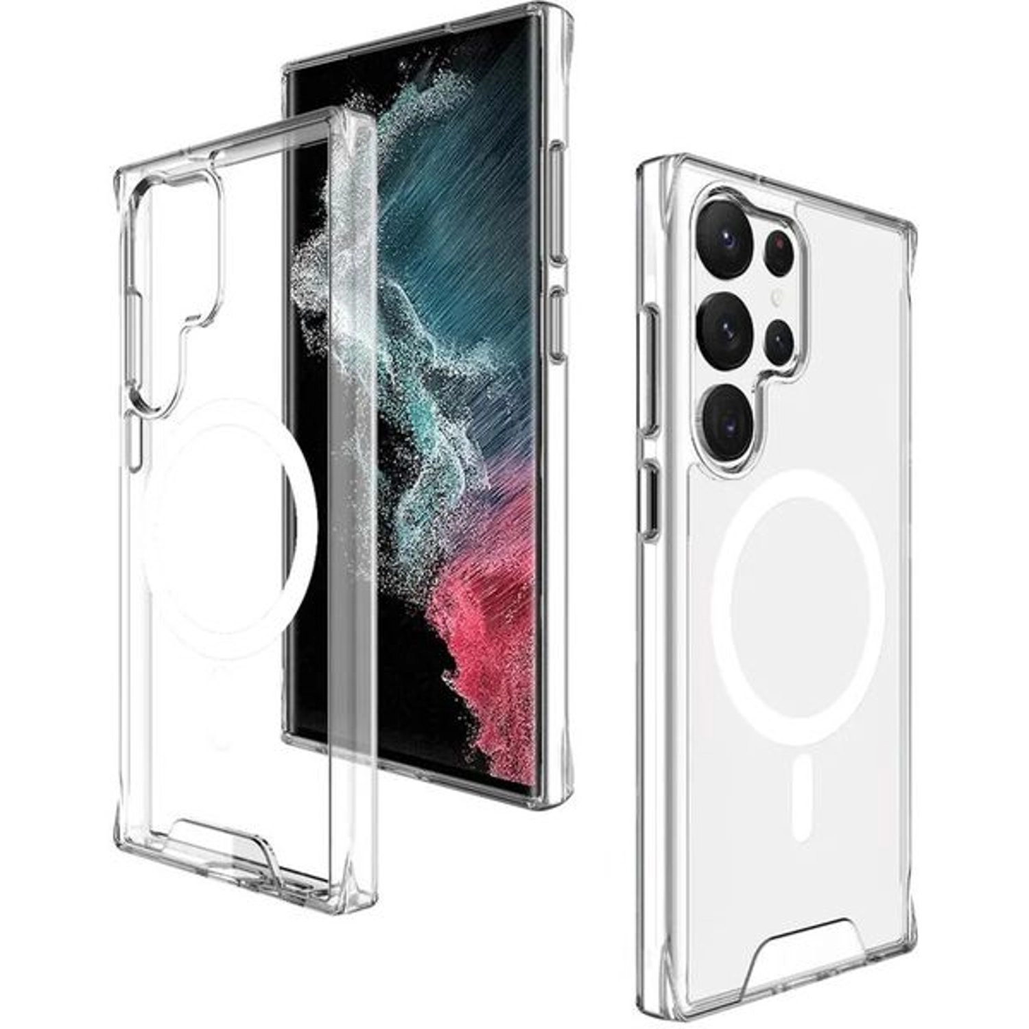 Clear Case With Screen Protector Galaxy S23 Ultra