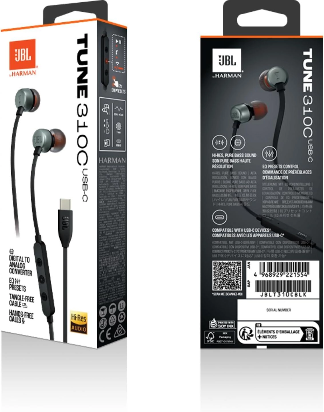 TUNE 310C Wired Headphone
