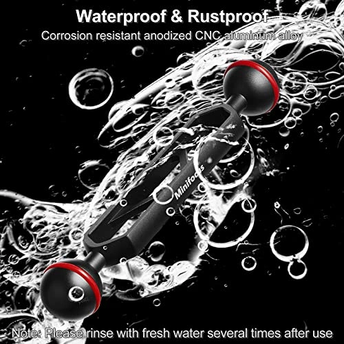 6" Double Ball Aluminum Extension Arm - 1" Ball CNC Aluminum Pack