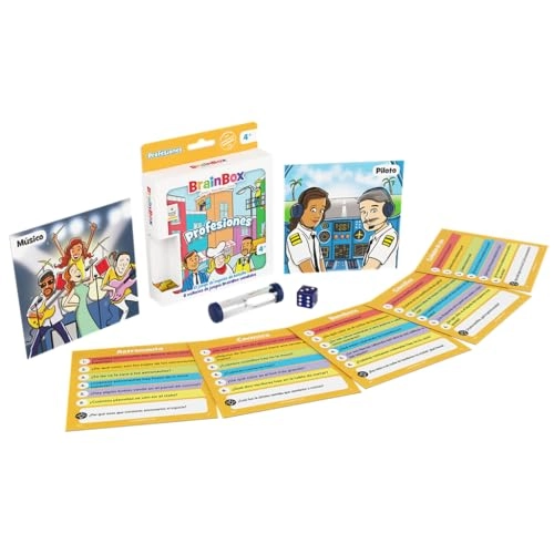 BrainBox Pocket Professions - Card Game (Spanish)