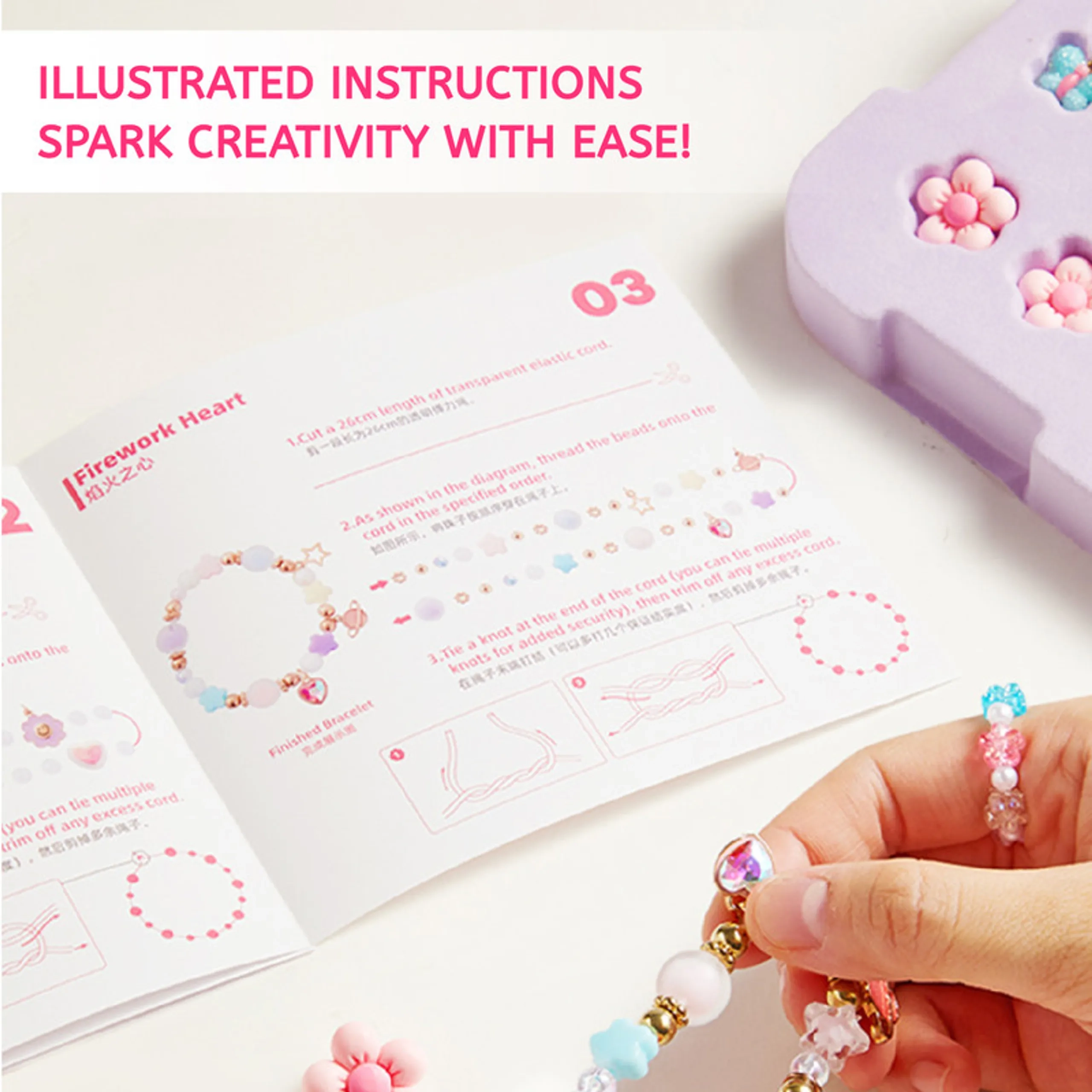Jewelry Craft Kit - Over 1200 Pieces Multi Colour 8+