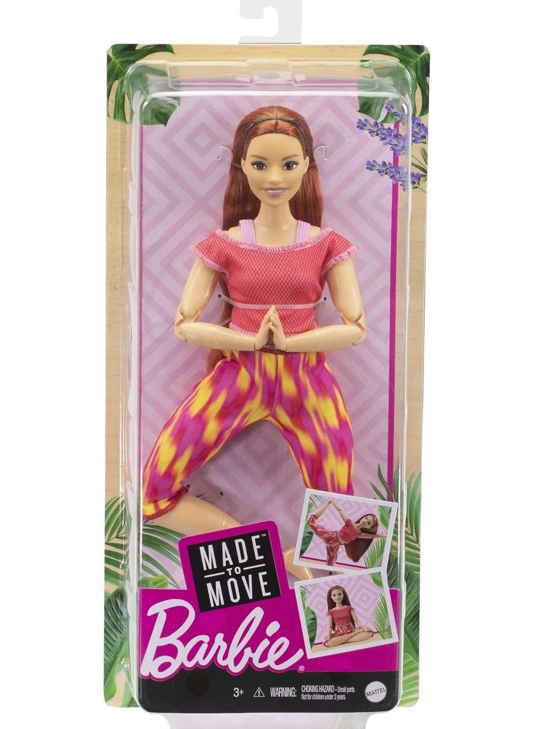 Barbie Made To Move - Curvy 22 Flexible Joints Long Straight Red Hair Ages 3+