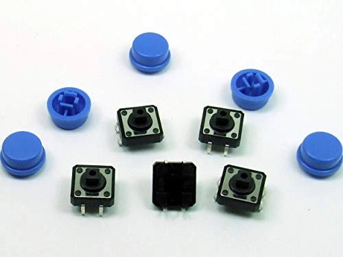 POPESQ Instant Switch - 12 x 12 mm 7.3 mm THT + Momentary Switch