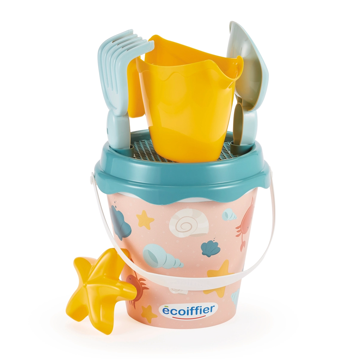 Glitter Beach Toy Bucket - 17 cm 2 Pcs Accessory Set