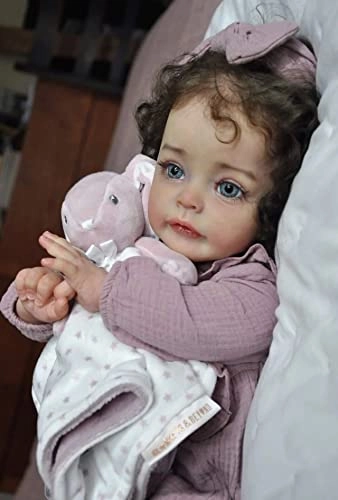 Sue-Sue Reborn Girl Doll - 24 Inch Brown Eyes