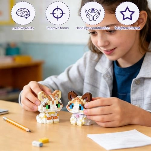 Cat Building Blocks - 2 pcs