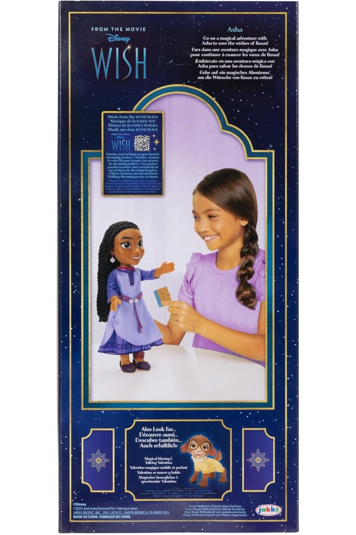 Asha Fashion Doll - 14in (35cm) Braided Hair Removable Dress & Shoes Ages 3+