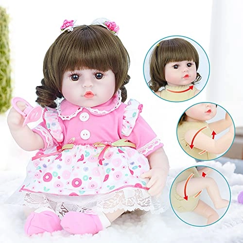 Reborn Baby Doll - 16.5 Inch Vinyl Toddler Girl