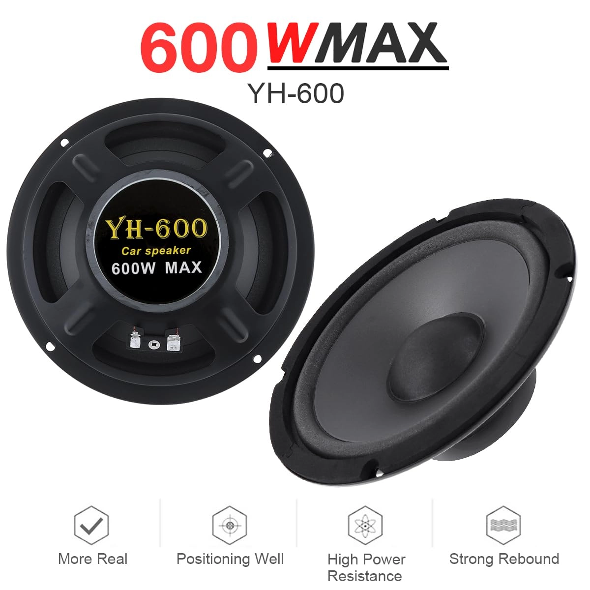 Coaxial Car Speakers - 6.5"