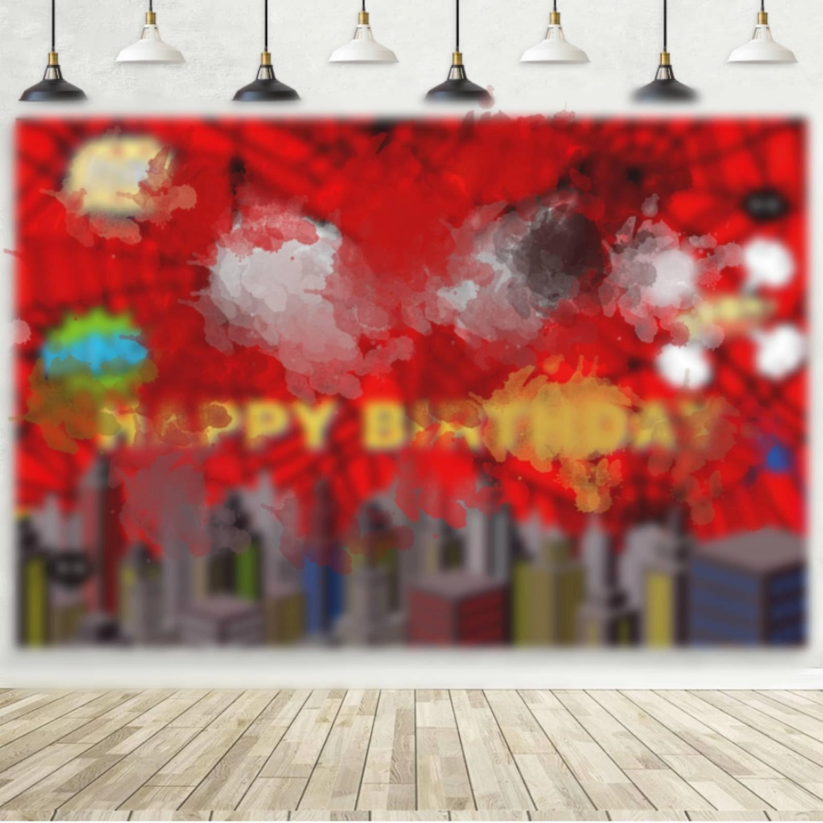 Happy Birthday Backdrop - 1 piece(s)